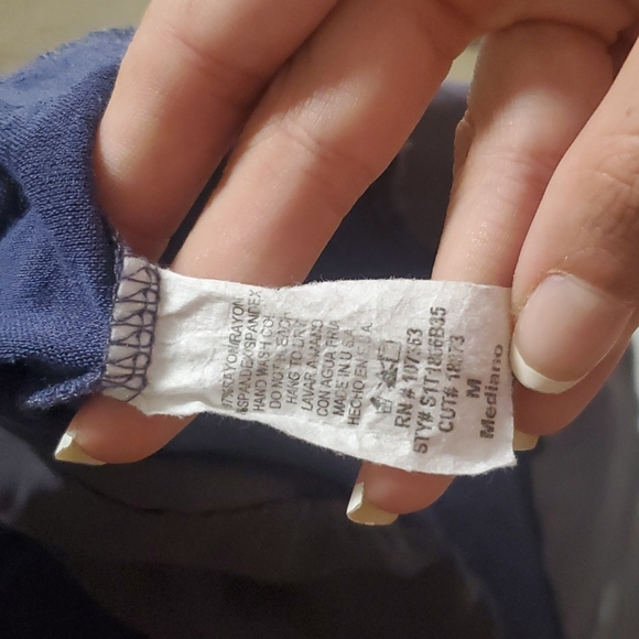 Flowy blue long-sleeved top - Picture 10 of 12